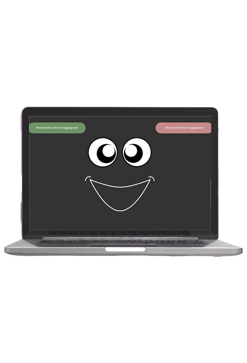 Playful interaction-state desktop mockup